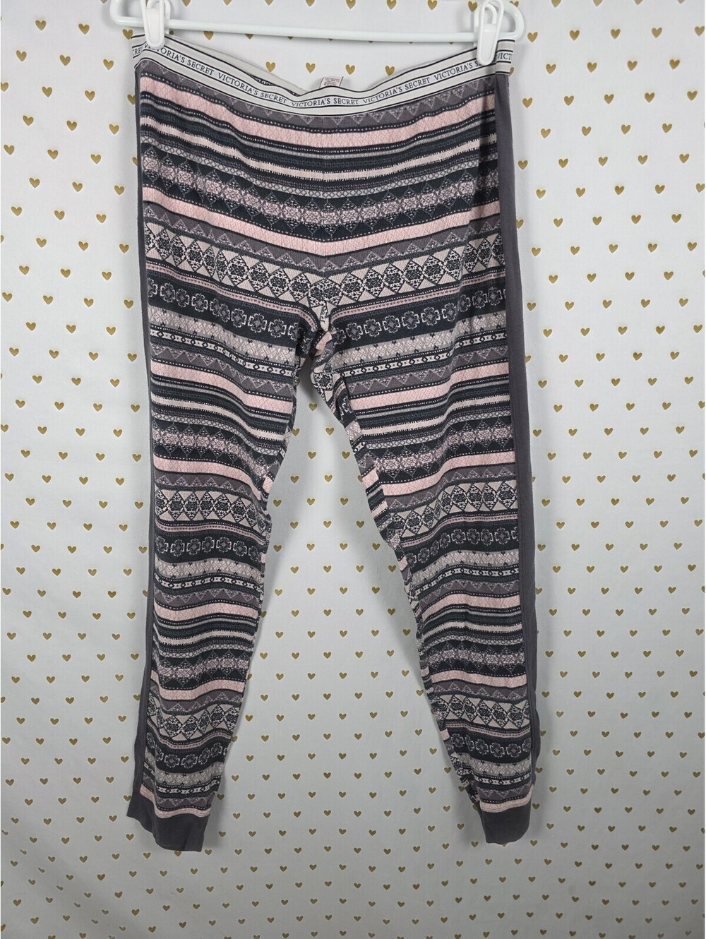 Victorias Secret Thermal Geometric Large Sleep Pants Pajama PJ Bottoms